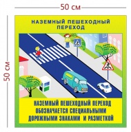 Стенд «Наземный пешеходный переход» (1 плакат)