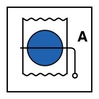 Знак Противопожарная заслонка для жилых и служебных помещений (Fire damper for accommodation and service spaces)