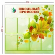 Стенд Профсоюз школы 100х100 см (8 карманов А4)