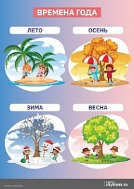 Плакат Времена года, А2