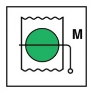 Знак Противопожарная заслонка для машинных помещений (Fire damper for machinery spaces)