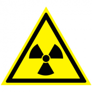 Предупреждающий знак Опасно! Радиоактивные вещества или ионизирующее излучение W05