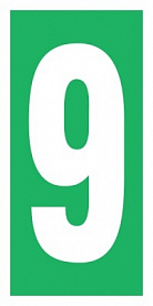 Знак Уровень / Этаж 9 (большой) ИМО (Level / floor 9 ИМО)