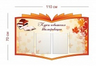 Стенд Курсы повышения квалификации 110х70 см (4 кармана А4)