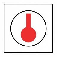 Знак Тепловой детектор ИМО (Heat detector IMO)