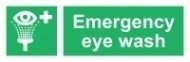 Знак Экстренная промывка глаз (горизонтальная) ИМО (Emergency eye wash IMO)