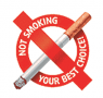 Наклейка Не курить твой лучший выбор
