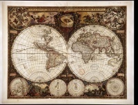 Плакат Nova totius terrarum orbis tabula