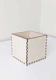 Подарочная коробка простая 10*10*10 см из фанеры