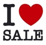 Наклейка I love sale