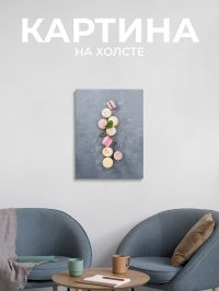 Картина Макаронс (macarons), 30х40 см